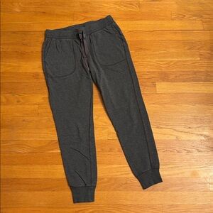 Amazon Essentials Charcoal Dark Gray Heathered Pull-On Jogger Sweatpants Small
